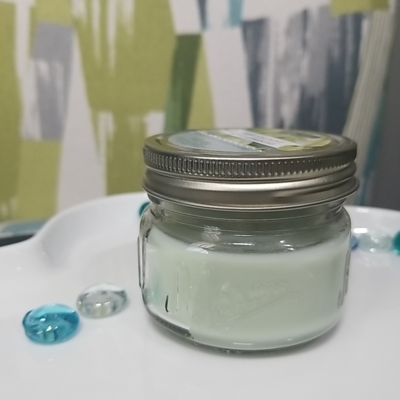 Luminessence Basil And Mint Scented Candle, 3 oz. In A Cute Mason Jar - Picture 7 of 7